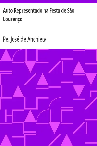 Capa de Auto Representado na Festa de São Lourenço - Pe. José de Anchieta