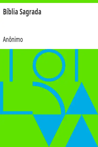 Capa de Bíblia Sagrada - Anónimo