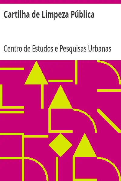 Capa de Cartilha de Limpeza Pública