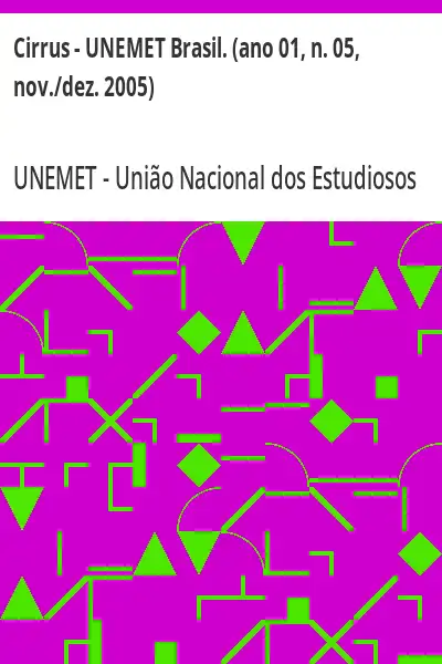 Capa de Cirrus – UNEMET Brasil. (ano 01, n. 05, nov./dez. 2005) – UNEMET