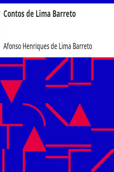 Capa de Contos de Lima Barreto - Afonso Henriques de Lima Barreto