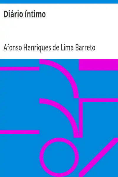 Capa de Diário íntimo - Afonso Henriques de Lima Barreto