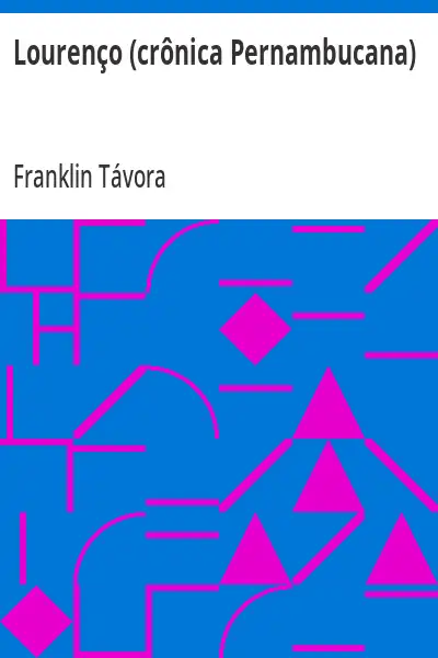 Capa de Lourenço (crônica Pernambucana) - Franklin Távora