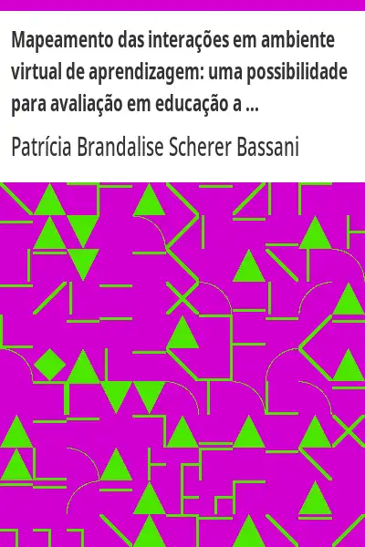 Capa de Mapeamento das interações em ambiente virtual de aprendizagem:  uma possibilidade para avaliação em 