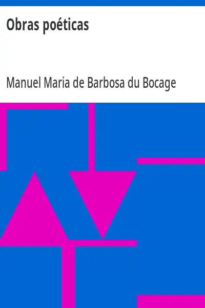 Capa de Obras poéticas