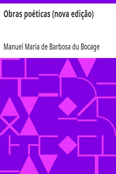 Capa de Obras poéticas (nova edição)