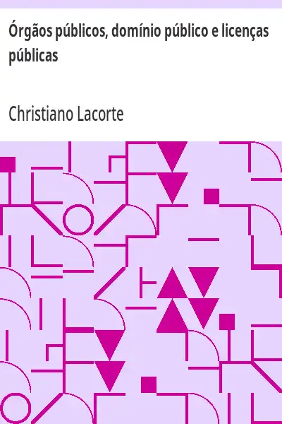 Capa de Órgãos públicos, domínio público e licenças públicas