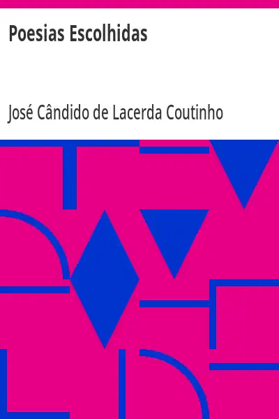Capa de Poesias Escolhidas - José Cândido de Lacerda Coutinho