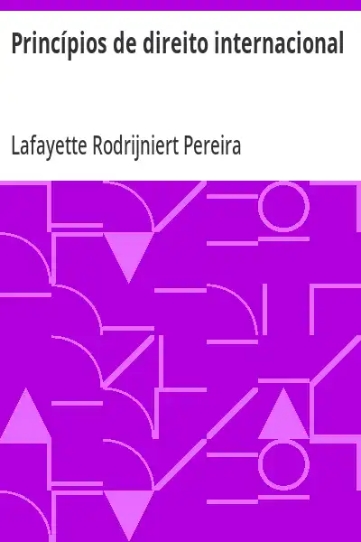 Capa de Princípios de direito internacional