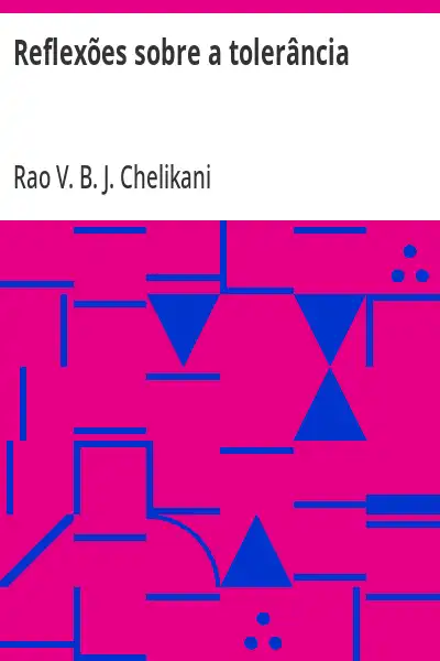Capa de Reflexões sobre a tolerância