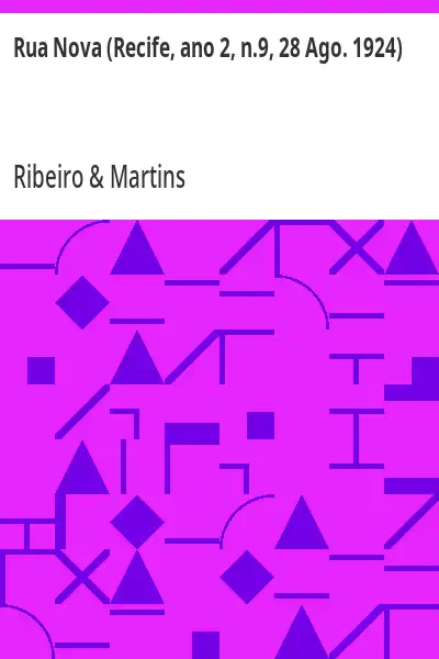 Capa de Rua Nova (Recife, ano 2, n.9, 28 Ago. 1924) - Ribeiro & Martins