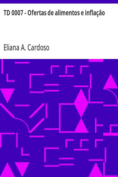Capa de TD 0007 – Ofertas de alimentos e inflação